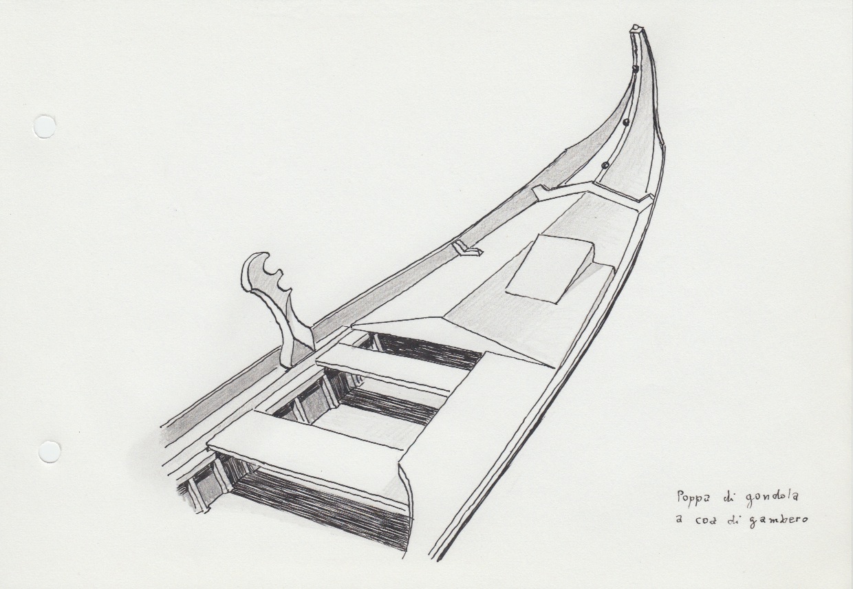 481 Poppa di gondola a coa di gambero
